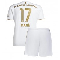 Bayern Munich Sadio Mane #17 Fußballbekleidung Auswärtstrikot Kinder 2022-23 Kurzarm (+ kurze hosen)